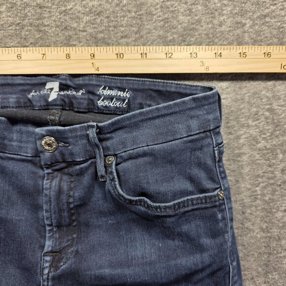 7 For All Mankind Jeans Womens 29 Medium Wash Kimmie Bootcut Stretch Denim USA - Picture 5 of 10